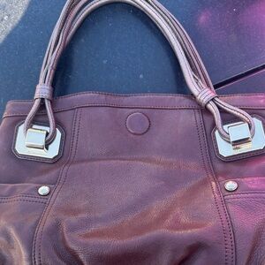 B. Makowsky Rich Brown Shoulder Bag